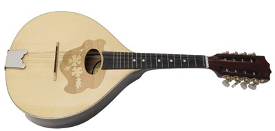Lot 713 - An Ozark Romanian mandolin, with floral...