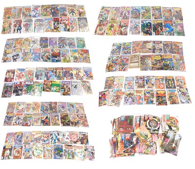 Lot 718 - A group of Marvel and DC comics, to include...