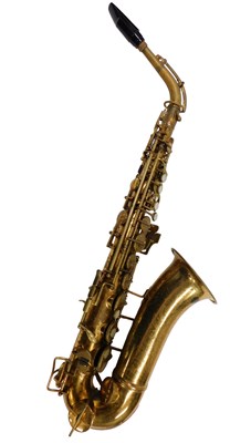 Lot 721 - A Ditta brass saxophone, inscribed Professor...