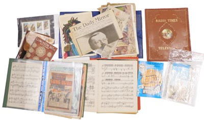 Lot 722 - A group of mixed ephemera, to include festival...