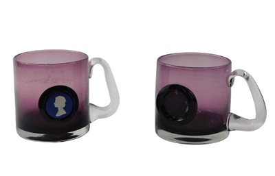 Lot 362 - Two Wedgwood glass tankards, comprising The...