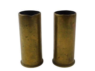 Lot 368 - Two brass Jet engine starter cartridge cases,...