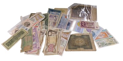 Lot 603 - A group of foreign banknotes.