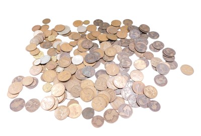 Lot 612 - Various pennies and halfpennies, mixed foreign...