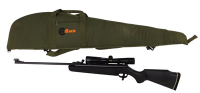 Lot 620 - An SMK .22 calibre air rifle, with an SMK 4x40...