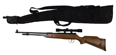 Lot 621 - A Bam .22 calibre air rifle, with wooden stock,...