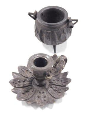 Lot 624 - Two Eastern miniature trinkets, comprising a...