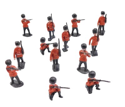 Lot 631 - A small group of 20thC painted lead soldiers.