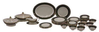 Lot 491 - A Royal Doulton Vanborough pattern part dinner...