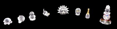 Lot 667 - A group of Swarovski crystal and other animals,...
