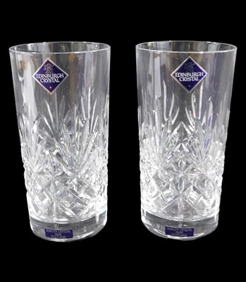 Lot 499 - A pair of Edinburgh Crystal tumblers.