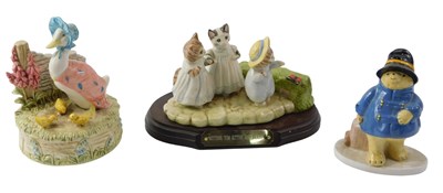 Lot 681 - Coalport and Beswick figure groups, comprising...