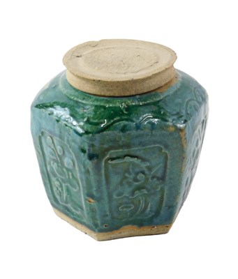 Lot 692 - A 20thC Chinese ceramic ginger jar and cover,...