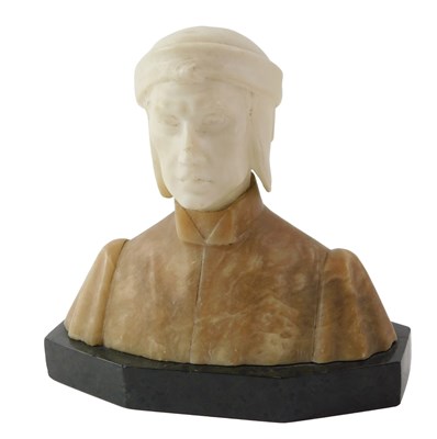 Lot 693 - A 19thC Grand Tour marble and alabaster...