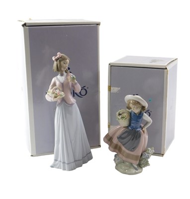 Lot 697 - Two Lladro porcelain figures, comprising Sweet...