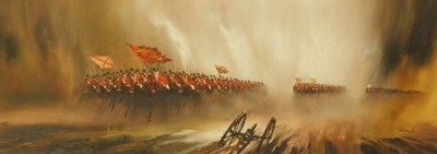 Lot 758 - John Bampfield (20thC School). Cavalry office...