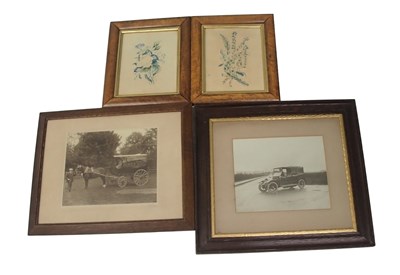 Lot 768 - Two photographic prints of automotive cars,...
