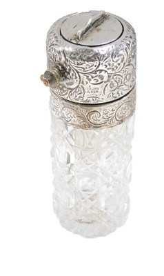Lot 541 - A 20thC cut glass atomiser, with white metal...