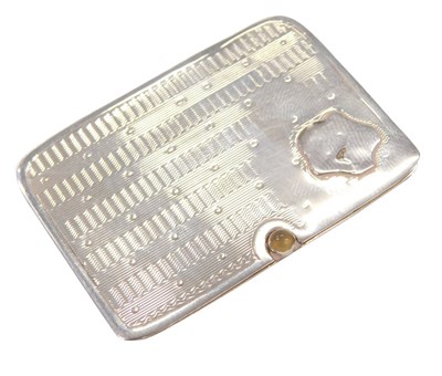 Lot 41 - An Edwardian silver stamp case, of two...