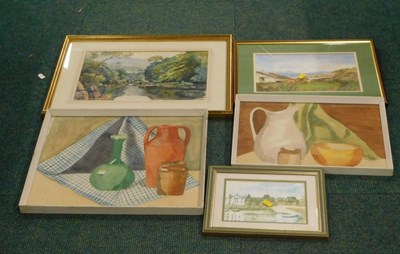 Lot 2102 - Pictures and prints, to include landscapes,...