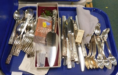 Lot 2122 - Plated flatware, a quantity of Community plate...