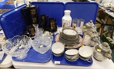 Lot 2123 - Ceramics and glassware, including black and...