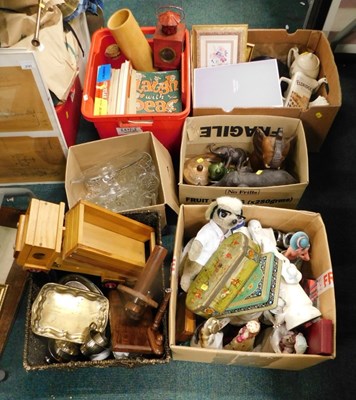 Lot 2134 - Housewares, to include plated ware, wooden...