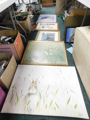 Lot 2140 - Pictures and prints, to include Laurel and...