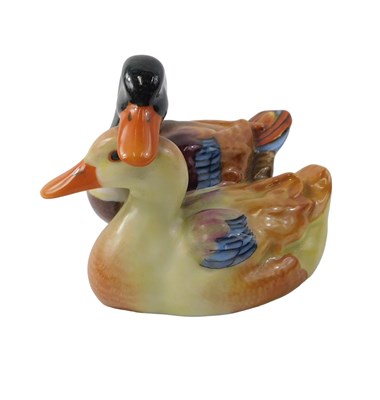 Lot 847 - A Herend of Hungary figure group of two ducks,...