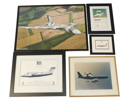 Lot 854 - A group of aviation related pictures,...