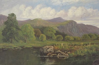 Lot 865 - Johan Acton Butt (fl. 1891). Salmon Pool Lledr...