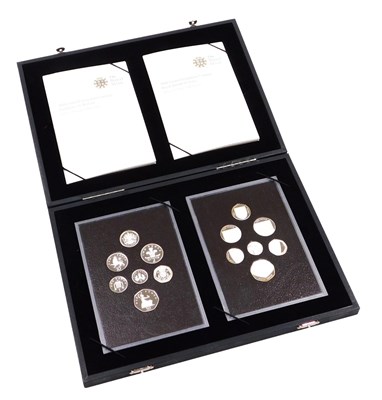Lot 450 - A Royal Mint silver proof two coin set...