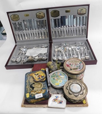 Lot 2216 - A quantity of vintage children's toys, tins,...