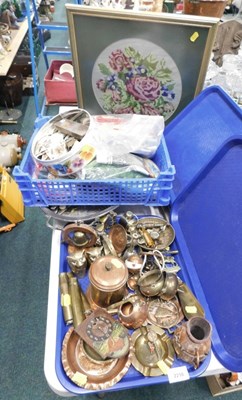 Lot 2218 - Metalware, to include Second World War bullet...