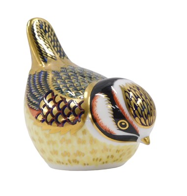 Lot 666 - A Royal Crown Derby bird paperweight, with...