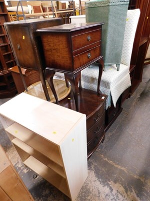 Lot 1560 - A group of furniture, to include an open...
