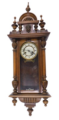 Lot 881 - An early 20thC Junghans oak cased drop dial...