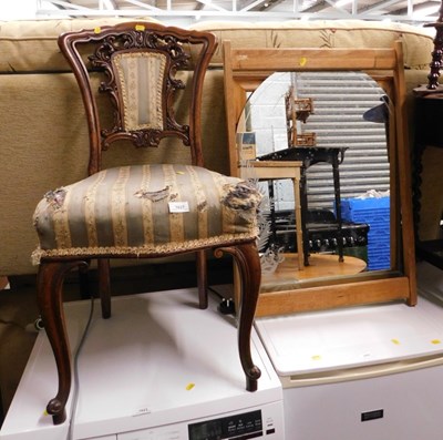 Lot 1627 - A Victorian mahogany dining chair, with a...