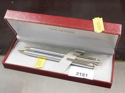 Lot 2181 - Two Shaeffer ballpoint pens, boxed.