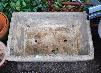 Lot 1661 - A Hacienda Studios composition stone planter,...
