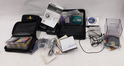 Lot 2194 - A Sony mini disc walkman, Sharp mini disc...