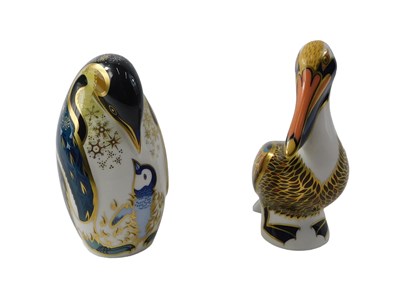 Lot 899 - Two Royal Crown Derby porcelain paperweights,...