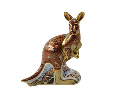 Lot 901 - A Royal Crown Derby porcelain paperweight,...