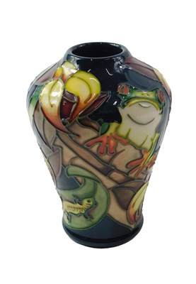 Lot 904 - A Moorcroft pottery baluster vase, decorated...