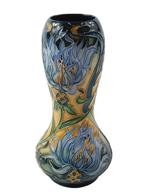 Lot 906 - A Moorcroft pottery Montana Cornflower pattern...