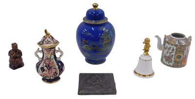 Lot 940 - A Carltonware Oriental style vase and cover,...