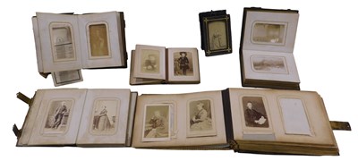 Lot 948 - A quantity of Victorian photographs, in...