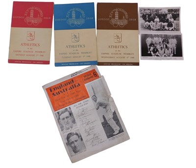 Lot 953 - Miscellaneous sporting items, to include two...