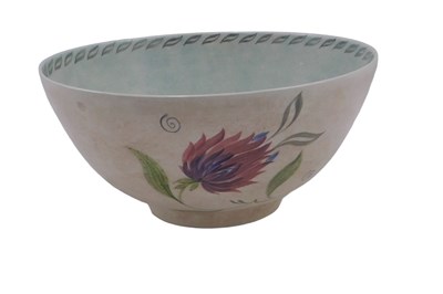 Lot 961 - An E. Radford Art Deco bowl, painted with...