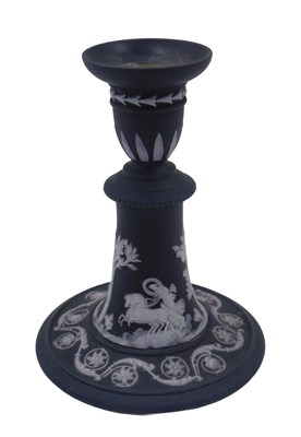 Lot 964 - An early 20thC Wedgwood black Jasperware...
